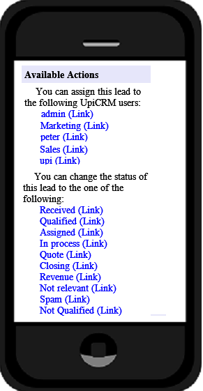 UpiCRM WordPress CRM Mobile 2